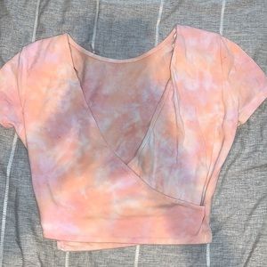 In perfect condition, no rips or tears, has both clear straps, reversible